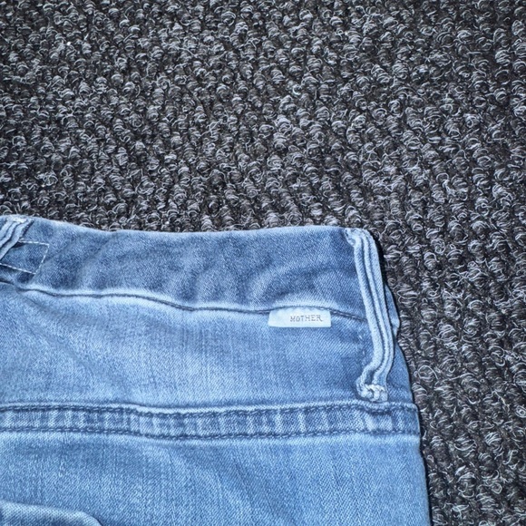 MOTHER The Looker Ankle Fray High Waisted Jeans 25 Light Wash - Picture 7 of 10